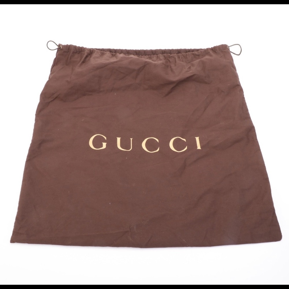 Gucci Shopper Swing Tote Medium in Black Pebble Grain Calfskin - Picture 9 of 11